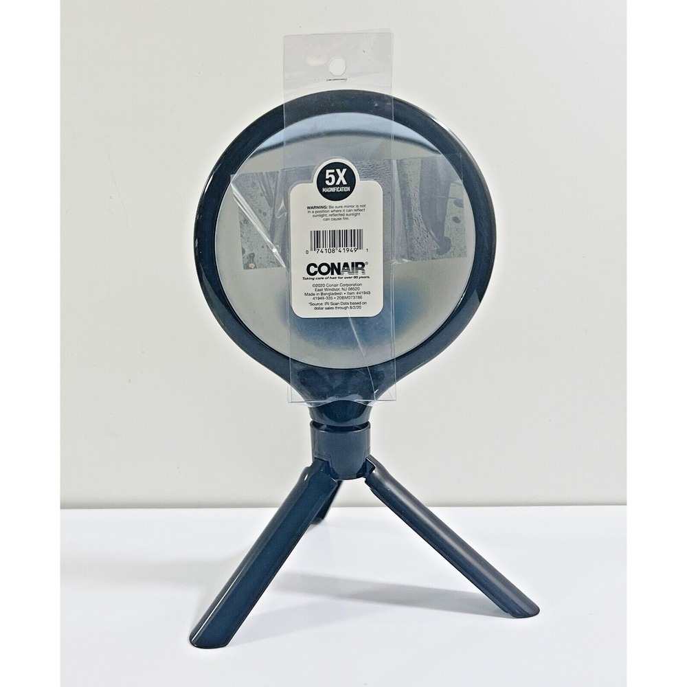 Conair‎ Mirror Makeup - Multi Position & Tri-Pod - 5x & Standard Magnification